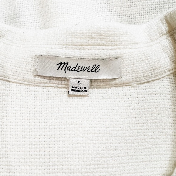 Madewell Breezewoven Beachside Shirttail Top Size S in Ivory - Picture 11 of 12